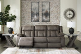 First Base Reclining Sofa - Furniture World