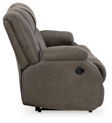 First Base Reclining Sofa - Furniture World