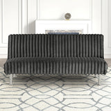 Hinwil Futon Sofa Bed Pink, Beige Grey, & Black