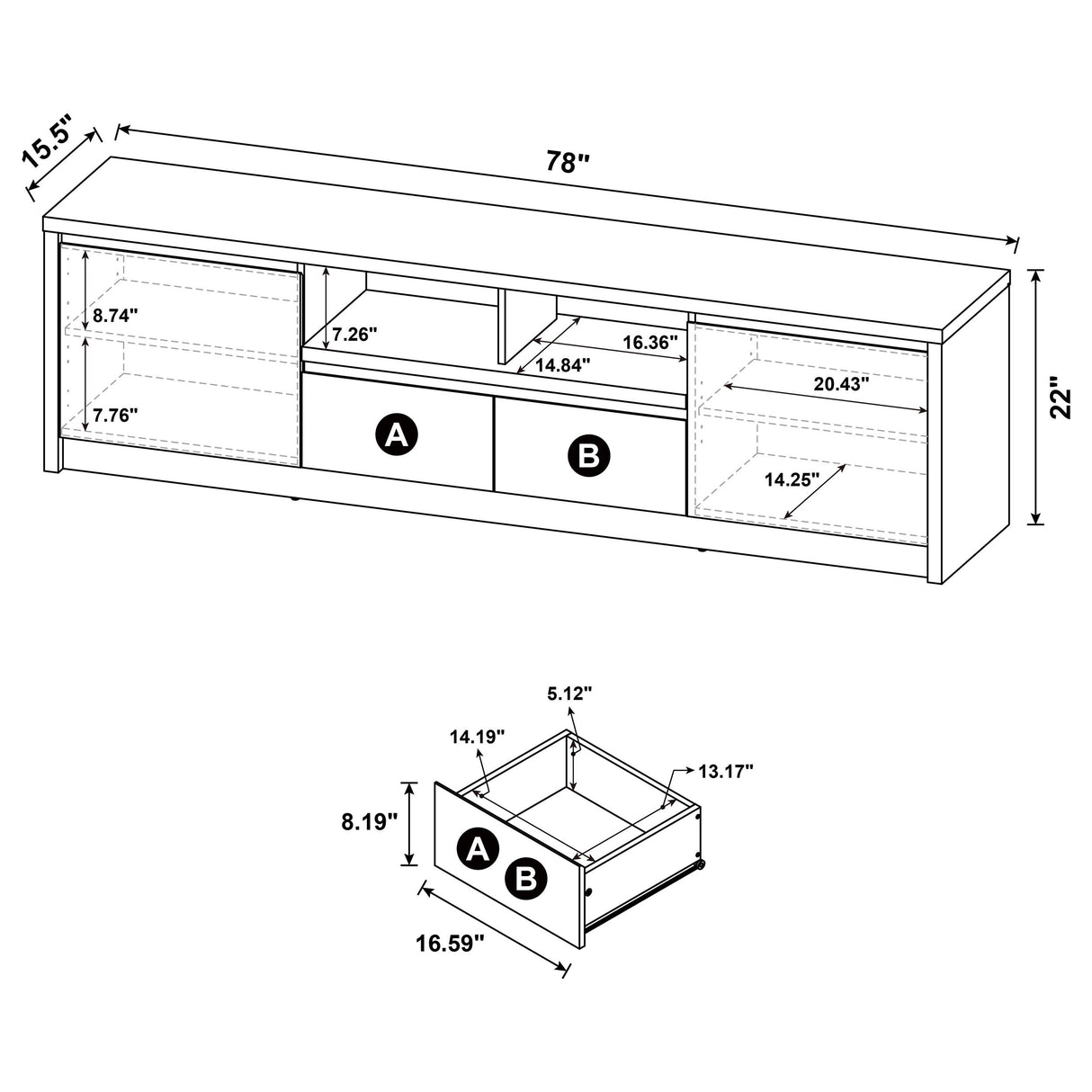 Winfield TV Stand - Furniture World