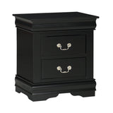 Crown Mark Furniture Louis Philip Nightstand in Black image