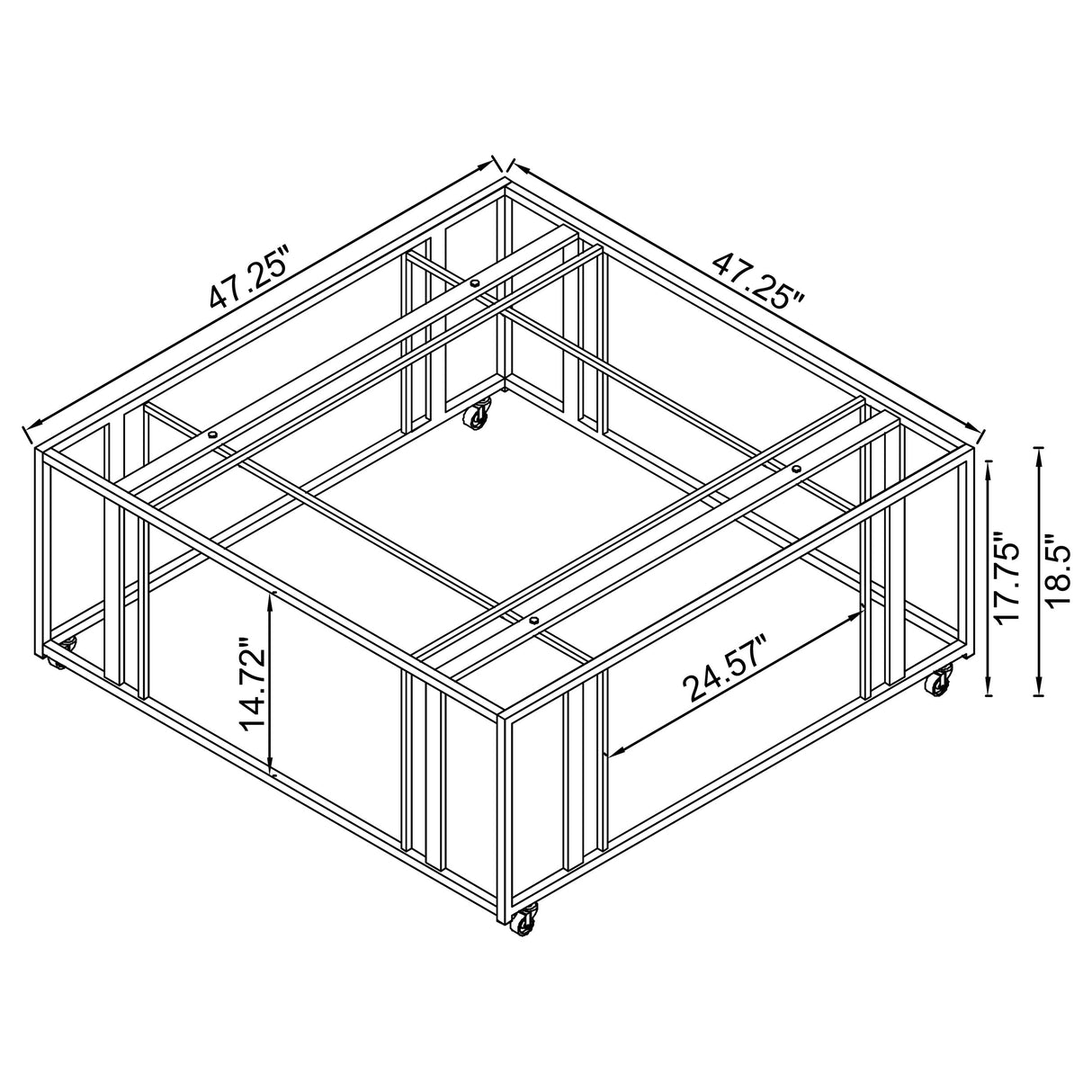 Adri Mobile Coffee Table - Furniture World