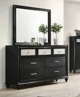 Lila 7 Drawer Dresser In Black