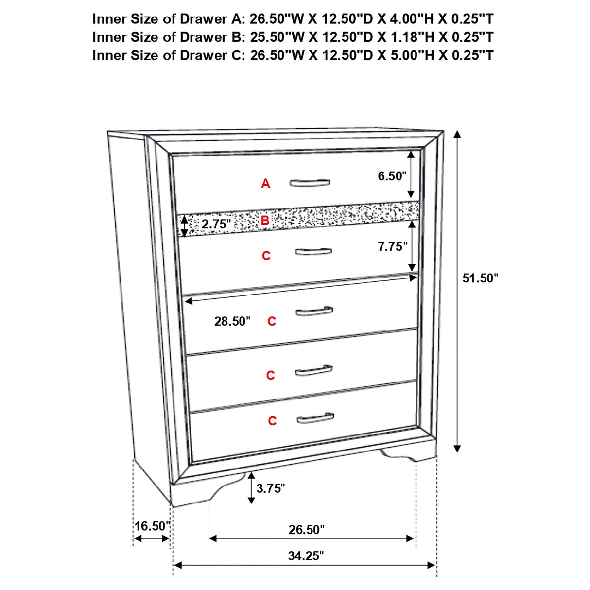 Miranda Chest of Drawers