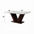 Forbes Dining Table With Marble Top - Furniture World
