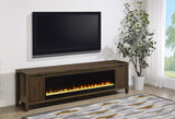 Carey TV Stand Fireplace Console - Furniture World
