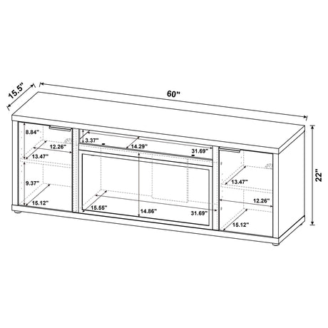 Fuller TV Stand Fireplace Console - Furniture World
