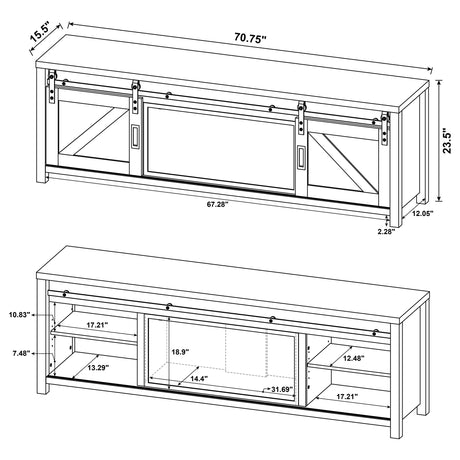 Enfield TV Stand Fireplace Console - Furniture World