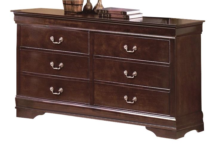Crown Mark Furniture Louis Philip Dresser in Dark Cherry image