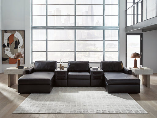 Modmax II Double Chaise Sectional with Audio Consoles - Furniture World