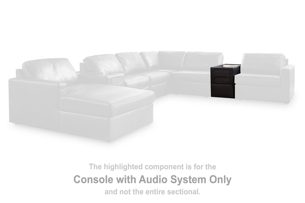 Modmax II Sectional with Chaise and Audio Consoles - Furniture World