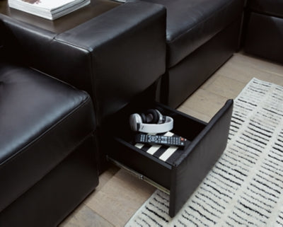 Modmax II Sectional with Chaise and Storage Consoles - Furniture World
