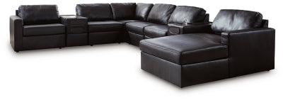 Modmax II Sectional with Chaise and Audio Consoles - Furniture World