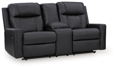 Mackmenville Reclining Loveseat with Console - Furniture World