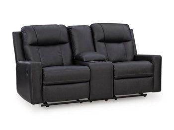 Mackmenville Reclining Loveseat with Console - Furniture World