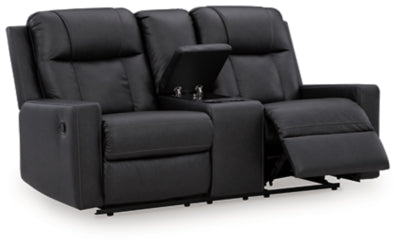 Mackmenville Reclining Loveseat with Console - Furniture World