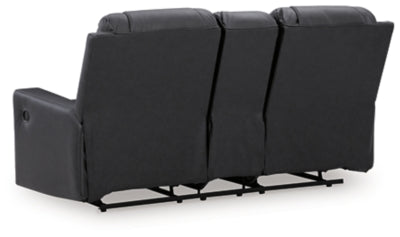 Mackmenville Reclining Loveseat with Console - Furniture World