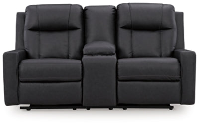 Mackmenville Reclining Loveseat with Console - Furniture World