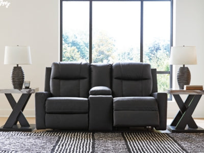 Mackmenville Reclining Loveseat with Console - Furniture World