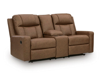 Mackmenville Reclining Loveseat with Console - Furniture World