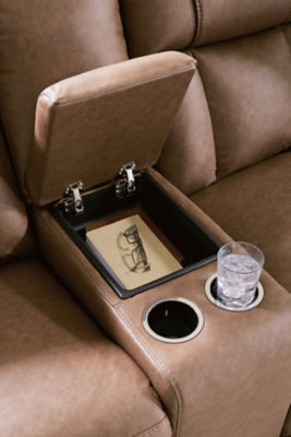 Mackmenville Reclining Loveseat with Console - Furniture World