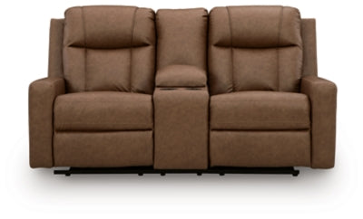 Mackmenville Reclining Loveseat with Console - Furniture World