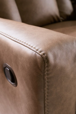 Mackmenville Reclining Loveseat with Console - Furniture World