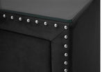 Lucinda 2 Drawer Nightstand in Black