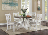 Auletta Transitional Round Dining Table