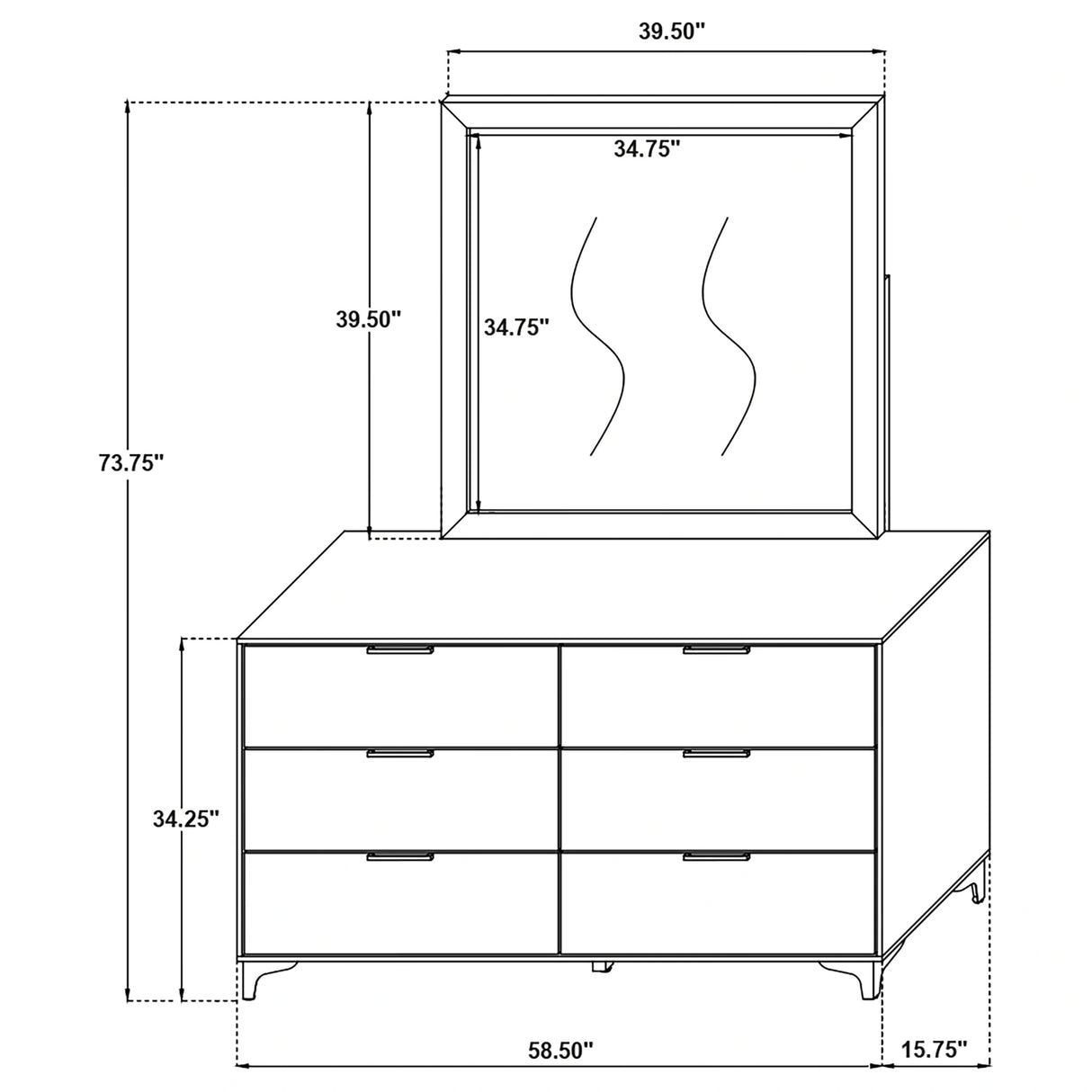 Kendall Dresser with Mirror