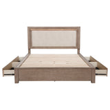 Kenora Panel Platform Storage Bed with LED Lighting