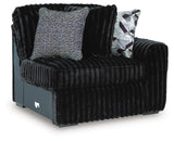 Midnight-Madness Sectional with Chaise