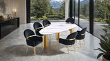 Northam 7 Pc. Dining Table Set W/ Black Chair