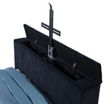 Tisdall Wingback TV Bed with Flame Visualizer