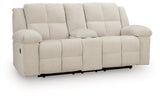 Orlen Reclining Loveseat with Console - Furniture World