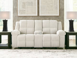 Orlen Reclining Loveseat with Console - Furniture World