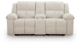 Orlen Reclining Loveseat with Console - Furniture World
