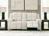Orlen Reclining Loveseat with Console - Furniture World