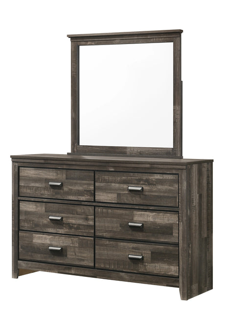 Crown Mark Furniture Carter 6 Drawer Dresser in Brown image