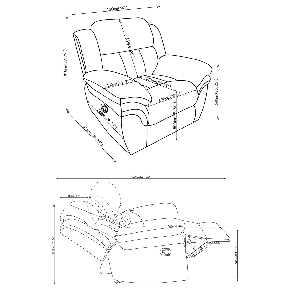 Bahrain Glider Recliner
