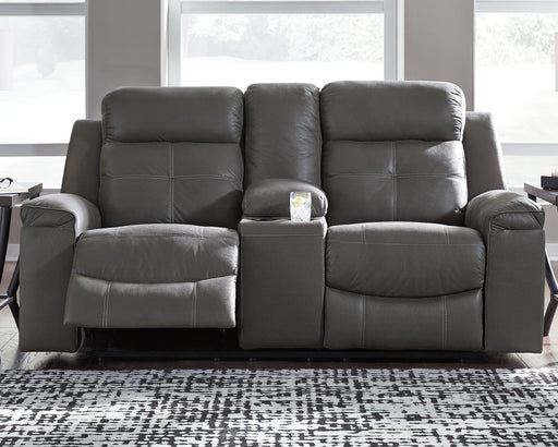 Jesolo Reclining Loveseat with Console - Furniture World