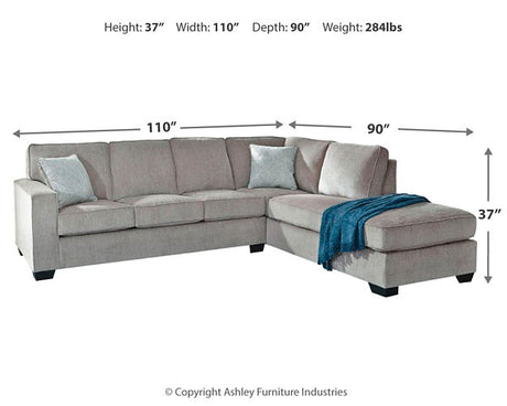 Altari Sleeper Sectional with Chaise - Furniture World