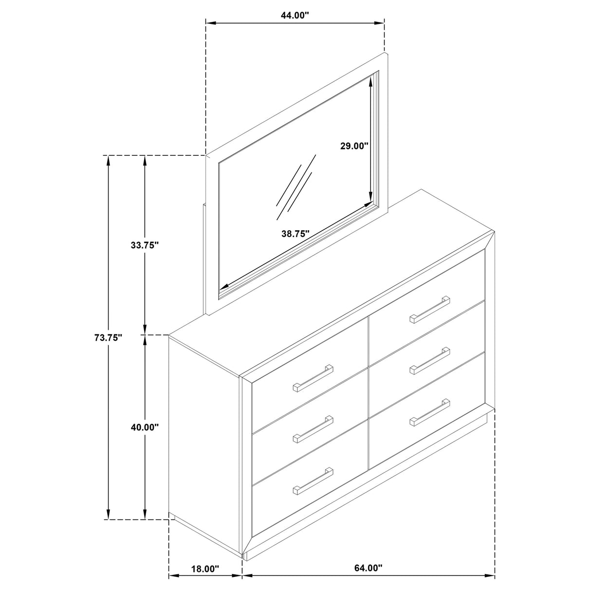Kenora Dresser with Mirror