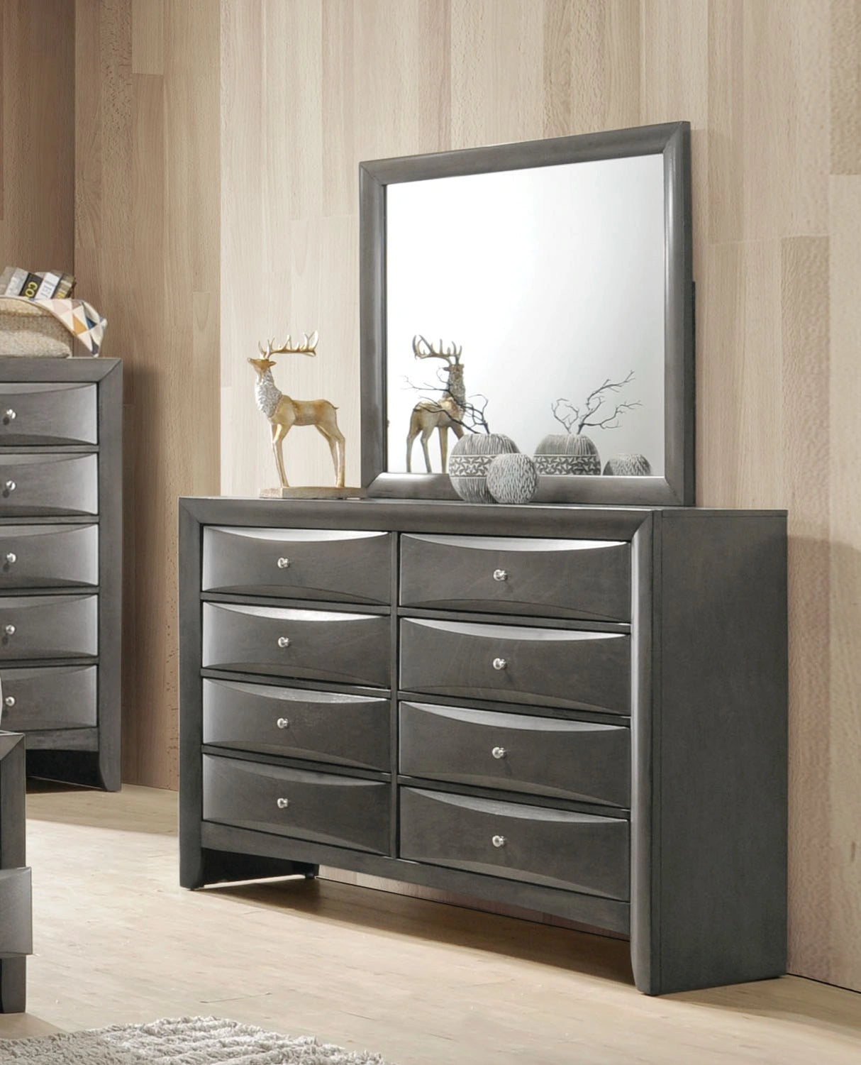 Ireland Gray Oak Mirror