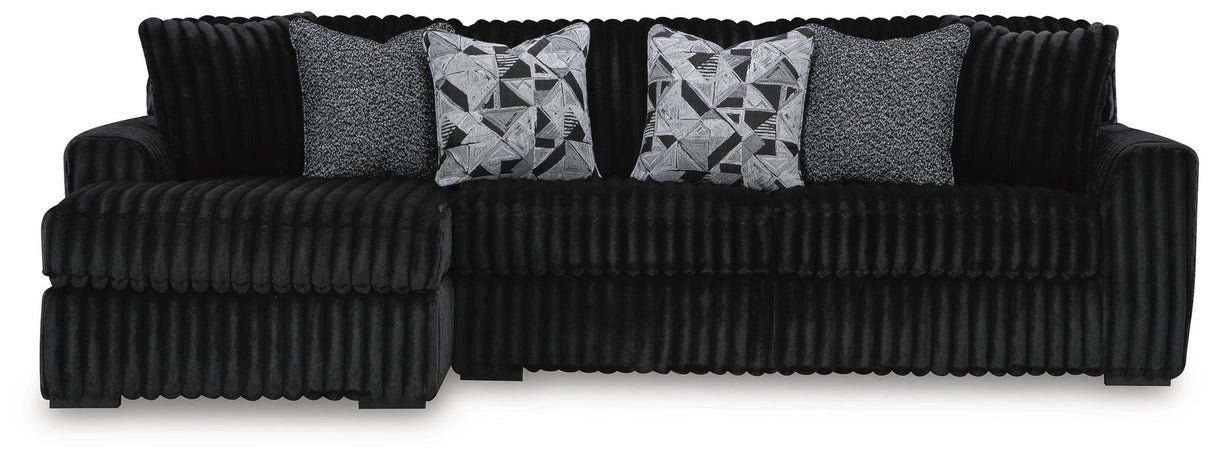Midnight-Madness Sectional with Chaise