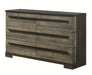 Crown Mark Furniture Remington 6 Drawer Dresser in Brown image