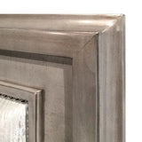 Golva E.King & Queen Bed White & Silver