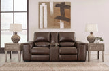 Alessandro Power Reclining Loveseat with Console