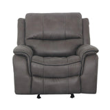 HENRICUS Glider Recliner, Dark Gray