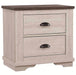 Crown Mark Furniture Coralee 2 Drawer Nightstand in White image